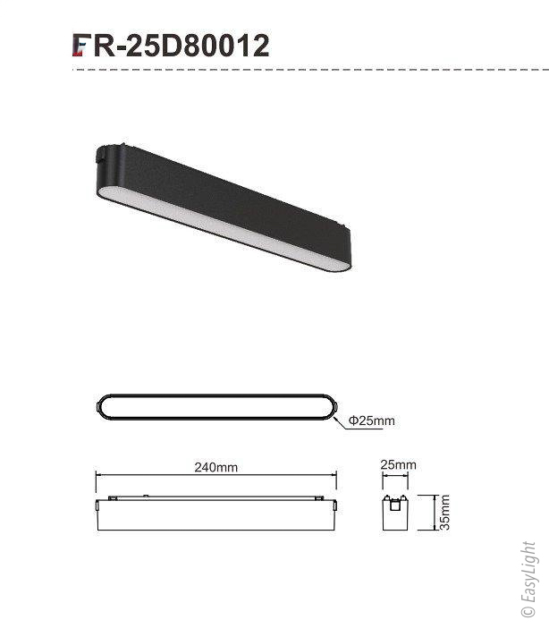 מגנט ARRIS מסילה מגנטית 12W דקה ARRIS