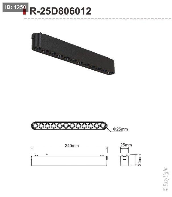 מגנט ARRIS עדשות מגנטיות 12W רזות ARRIS