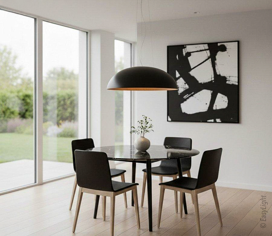 Modern chandelier LYNWOOD BK