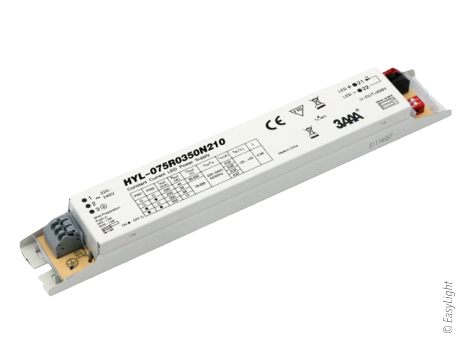 פרופיל LED ליניארי ממיר 3AAA 80W
